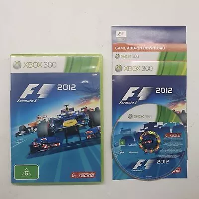 F1 Formula 1 2012 Xbox 360 Game + Manual PAL 21j4 • $10.91