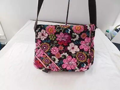 Vera Bradley Large Mailbag Crossbody Mod Floral Pink VGUC • $9.39