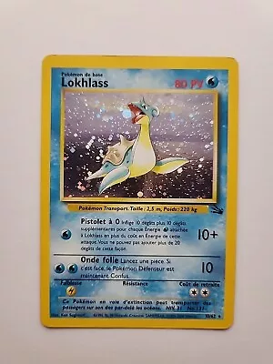 Pokémon Lokhlass 10/62 Fossil Base Set French Lapras HP Holo WOTC 2000 • $19.99