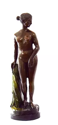 Large Bronze Statue Female EMMANUEL VILLANIS (1858-1914) ART NOUVEAU French • $2995