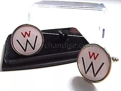 £10.99 • Buy James Bond 007 W Tectronics Willard Whyte Badge Mens Cufflinks Gift