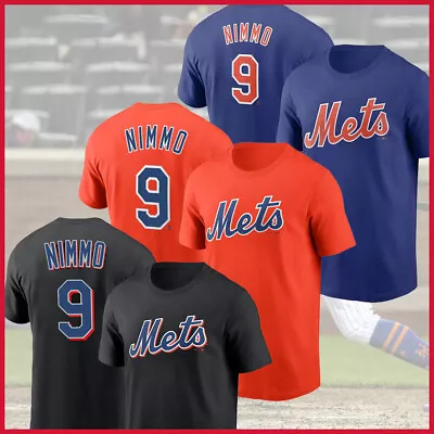 HOT NEW - Brandon Nimmo #9 New York Mets Name & Number T-Shirt • $24.99