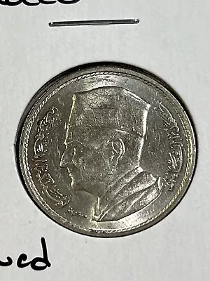 1960 Morocco 1 Dirham Silver Coin Cleaned • $16