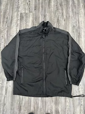 Vintage MacGregor Nylon Windbreaker Jacket Color Block Mens Black Size L • $25