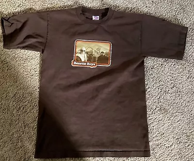 Beastie Boys Vintage Rap T-Shirt Aero USA MEDIUM Brown Hello Nasty 90s • $100