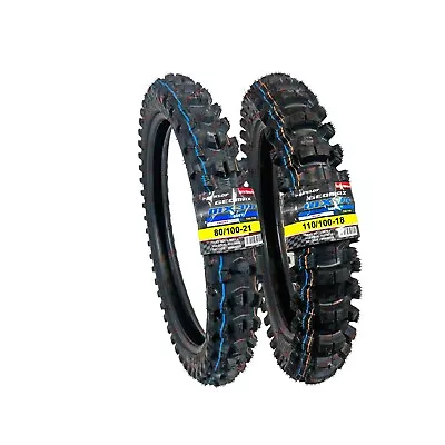 Dunlop MX34 110/100-18 80/100-21 Front Rear Tire Set Dirt Bike MX 34 Motorcycle • $249.99