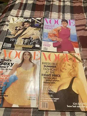 Vogue Magazine Lot Cindy Crawford Cover July 1990 • $80