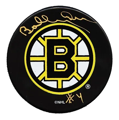 BOLD Bobby Orr #4 Signed Boston Bruins Official Game Puck Great North Road GNR • $189.99