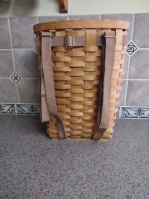 Vintage Adirondack Style Trappers Pack Basket 18 Inch  • $58