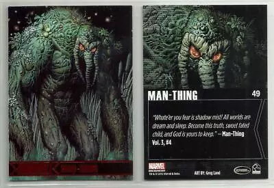2012 Marvel: Greatest Heroes (Rittenhouse)  Base Trading Card  #49 MAN-THING • $2.99