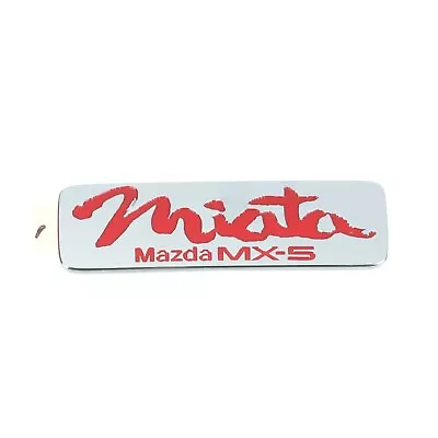 1990-1997 Mazda MX-5 Miata Rear Chrome Emblem W/ Red Lettering OEM NEW Genuine • $32.45