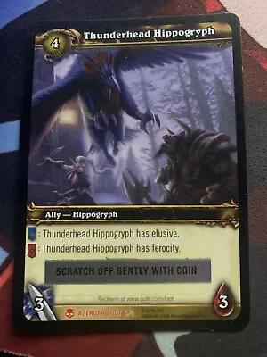 World Of Warcraft WoW TCG Loot Card - Thunderhead Hippogryph New Unscratched • $44.95