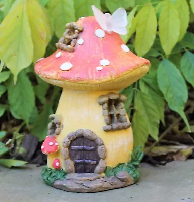 Garden Fairy Mushroom Flower  House Solar Decorative Ornament Secret Gift • £11.95