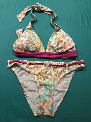 Apollo Floral Colorful Swimsuit Bikini Set Size L • $6
