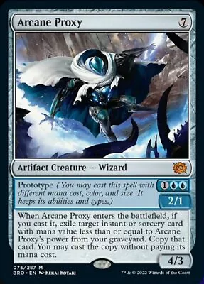 1 X Arcane Proxy - Foil - The Brothers' War - Light Play - MTG • $1.02