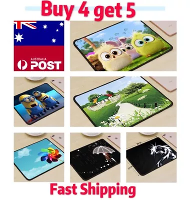 $4.50 • Buy Mouse Pad Laptop Computer Mousepad PC Mat Desktop Red And Green Mac Gaming Pad 