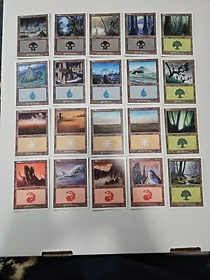 Magic The Gathering Chinese 7th Edition Basic Land Set Of 20 Vintage MTG Rare • $19.99