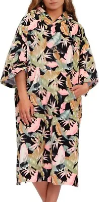 £34.99 • Buy Billabong Womens Poncho Towel.new Jungle Night Hooded Beach Surfer Changing Robe