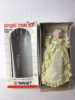 Vintage Target 10  Porcelain Angel Christmas Tree Top - Lights Wont Light • $15.99