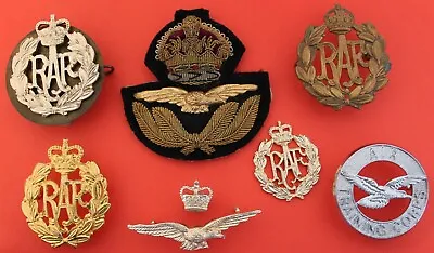 Selection Of 7 Royal Air Force RAF Related Badges • £55