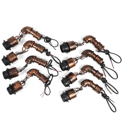 9-Head Steampunk Gear Chain Chandelier Rustic Ceiling Light Pendant Lamp Fixture • $83