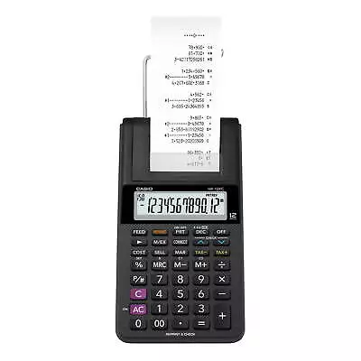 HR-10RC Handheld Portable 12-Digit Printing Calculator Black • $21.92