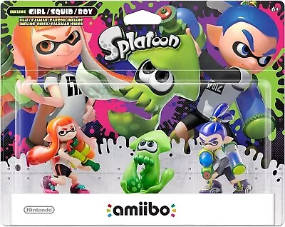 $90 • Buy Nintendo (Splatoon) Triple Pack Amiibo Character Figure Brand New AUS