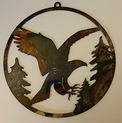 Eagle Metal Wall Decor Art Sign Home Office Plaque • $11.99