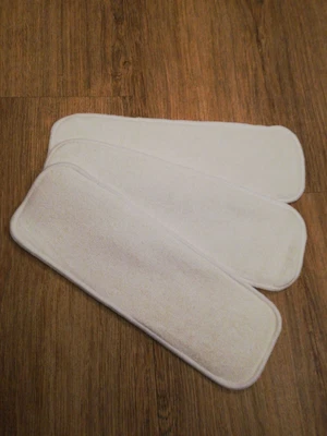 £9 • Buy Newborn Cloth Nappy Boosters 3 Pack *** Premium Bamboo Booster Greenbabiesuk