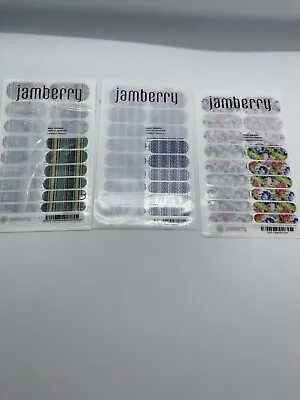 $16.15 • Buy Jamberry  NAIL  Wraps Full Sheet X3 Nail Stickers  Reduced