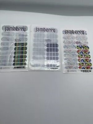 Jamberry  NAIL  Wraps Full Sheet X3 Nail Stickers  Reduced • $28.42