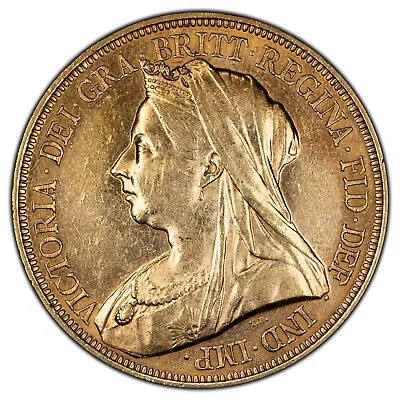 1893 Great Britain 5 Pounds Gold Coin Queen Victoria • $4755.42