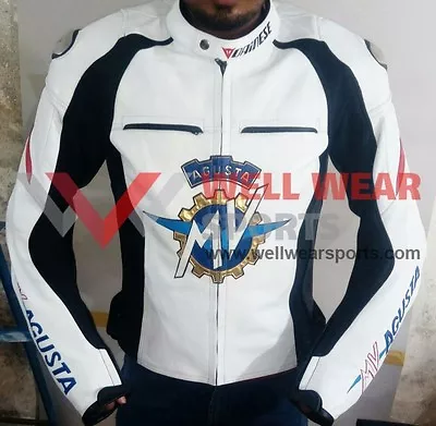 Wws Mv Agusta Motorcycle Motorbike Leather Jacket All Size Available • $225