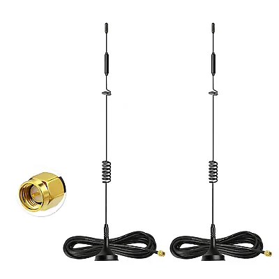 2-Pack 4G LTE Antenna 8dBi Magnetic MIMO SMA Male Antenna For Cradlepoint IBR900 • $18.99