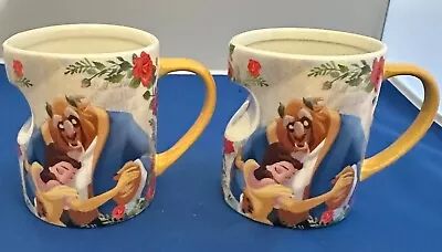 2 Disney Beauty And The Beast Vintage Collector Coffee Mug /Cup • $18.99