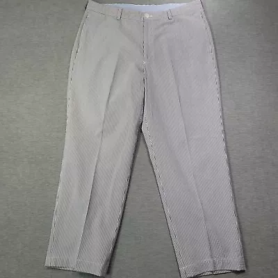 Brooks Brothers 346 Seersucker Pants Mens 38x30 Blue White Striped Chino • $29.99