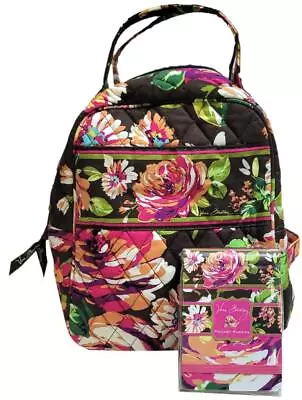 2pc VERA BRADLEY English Rose Insulated LUNCH BUNCH TOTE Bag + POCKET PAPERS New • $19.99