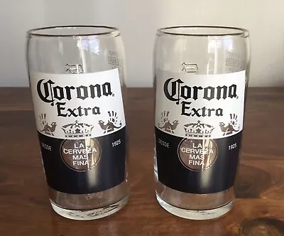 £8.95 • Buy Corona Half Pint Branded Glasses Pair Corona Extra Bar Lager Beer Man Cave New