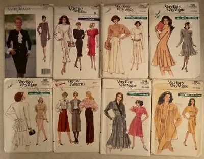 Buyer Choice: VOGUE Sz 8-18  $9.95 To $14.50 UNCUT Designer Sewing Patterns • $9.95