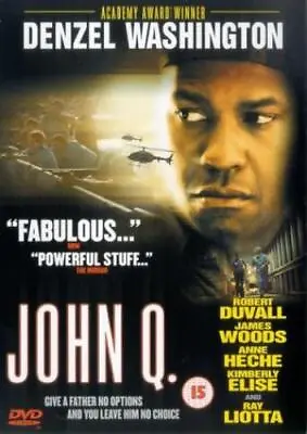 John Q DVD (2002) Denzel Washington Cassavetes (DIR) Cert 15 Quality Guaranteed • £2.35