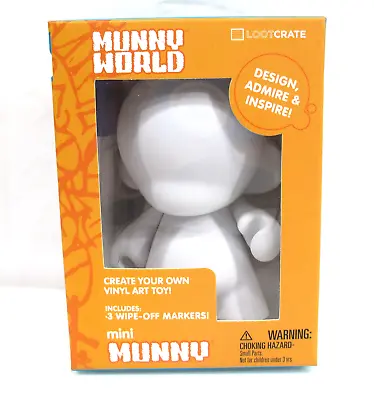 Loot Crate Exclusive  Kidrobot Mini Munny Create Your Own Vinyl Figurine Feb '15 • £10.44