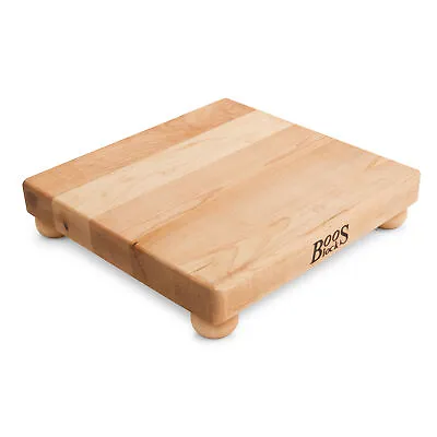 John Boos Small Maple Wood Edge Grain Cutting Board For Kitchen12  X 12  X 1.5  • $59.95