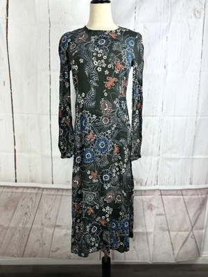 $28 • Buy ZARA Woman Dress Green Floral | Size M
