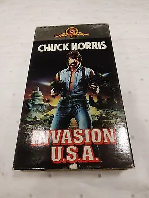 Invasion USA MGM UA  VHS  1987 Chuck Norris T1 • $3.99