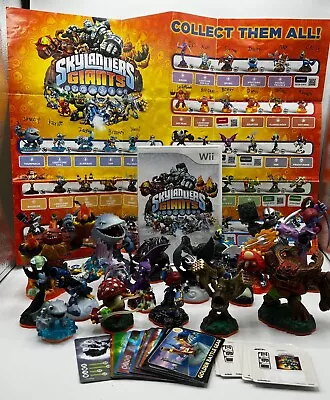 Skylanders Giants Wii Lot With Game Figures Cards Stickers And Poster • $9