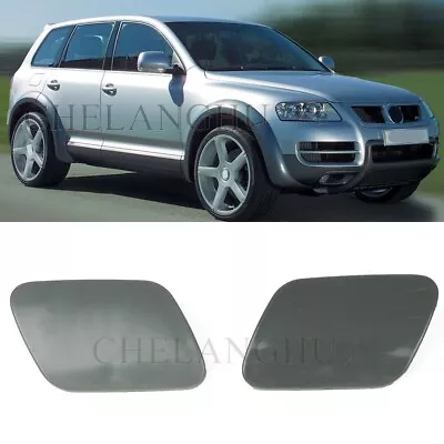 2Pcs For VW Touareg 2003 2004 2005 2006 Front Bumper Headlight Washer Cap Cover • $11.99