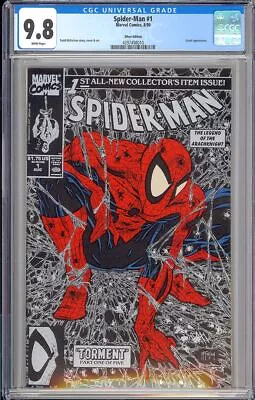 Spider-Man #1 (Silver Edition) High Grade Todd McFarlane Marvel 1990 CGC 9.8 • $51