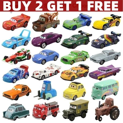 £7.39 • Buy Disney Pixar Cars McQueen Sally Hudson Mater King 1:55 Die-cast Toys X-mas Gift