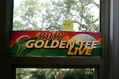 $20.95 • Buy 2012 Golden Tee Live USED Arcade Marquee -FAIR CONDITION #046