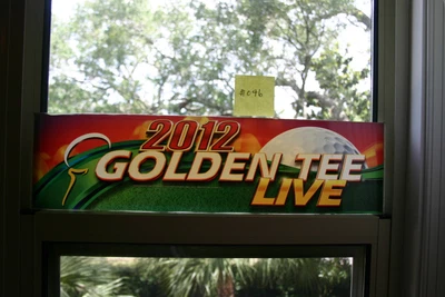 $20.95 • Buy 2012 Golden Tee Live USED Arcade Marquee -FAIR CONDITION #046